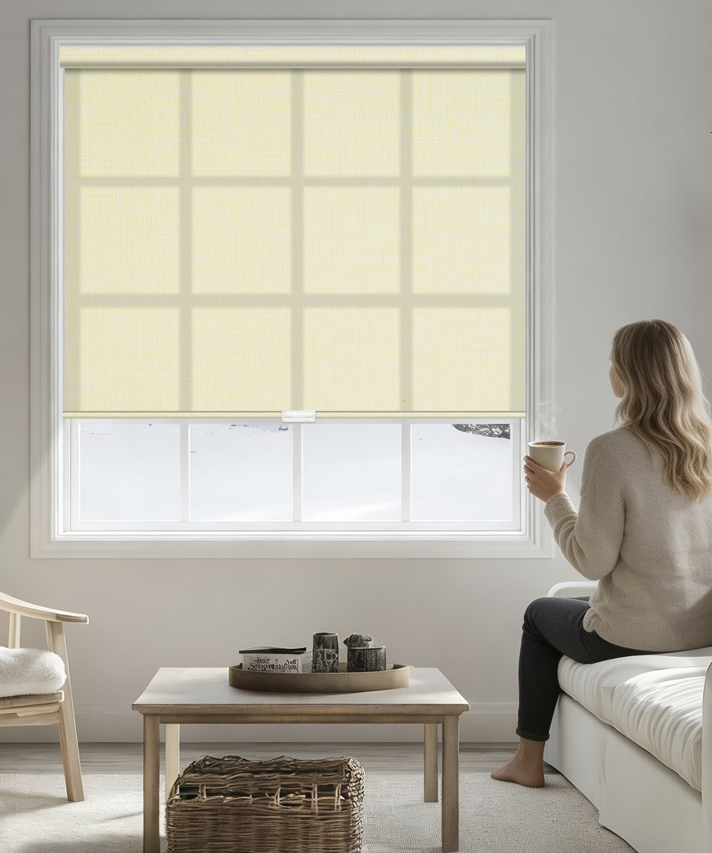 Manuelle, lichtfilternde, kabellose Rollos