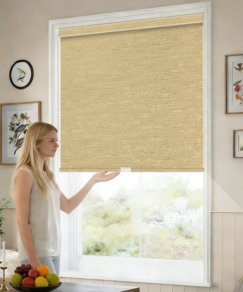 Manuell bedienbares, kabelloses Verdunkelungsrollo