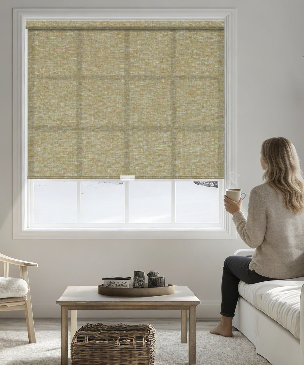 Manuelle, lichtfilternde, kabellose Rollos