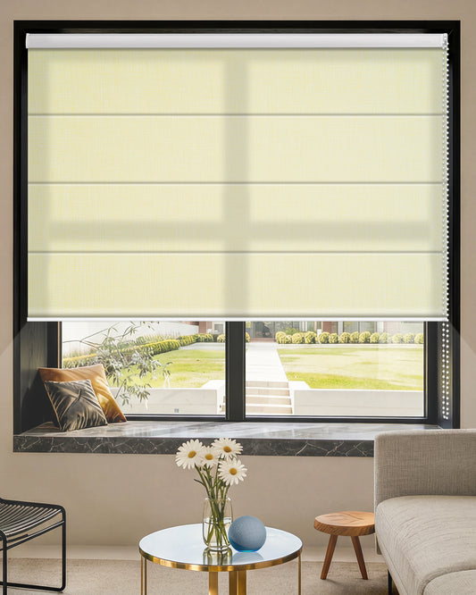 Manual Corded Roman Shades – Light Filtering