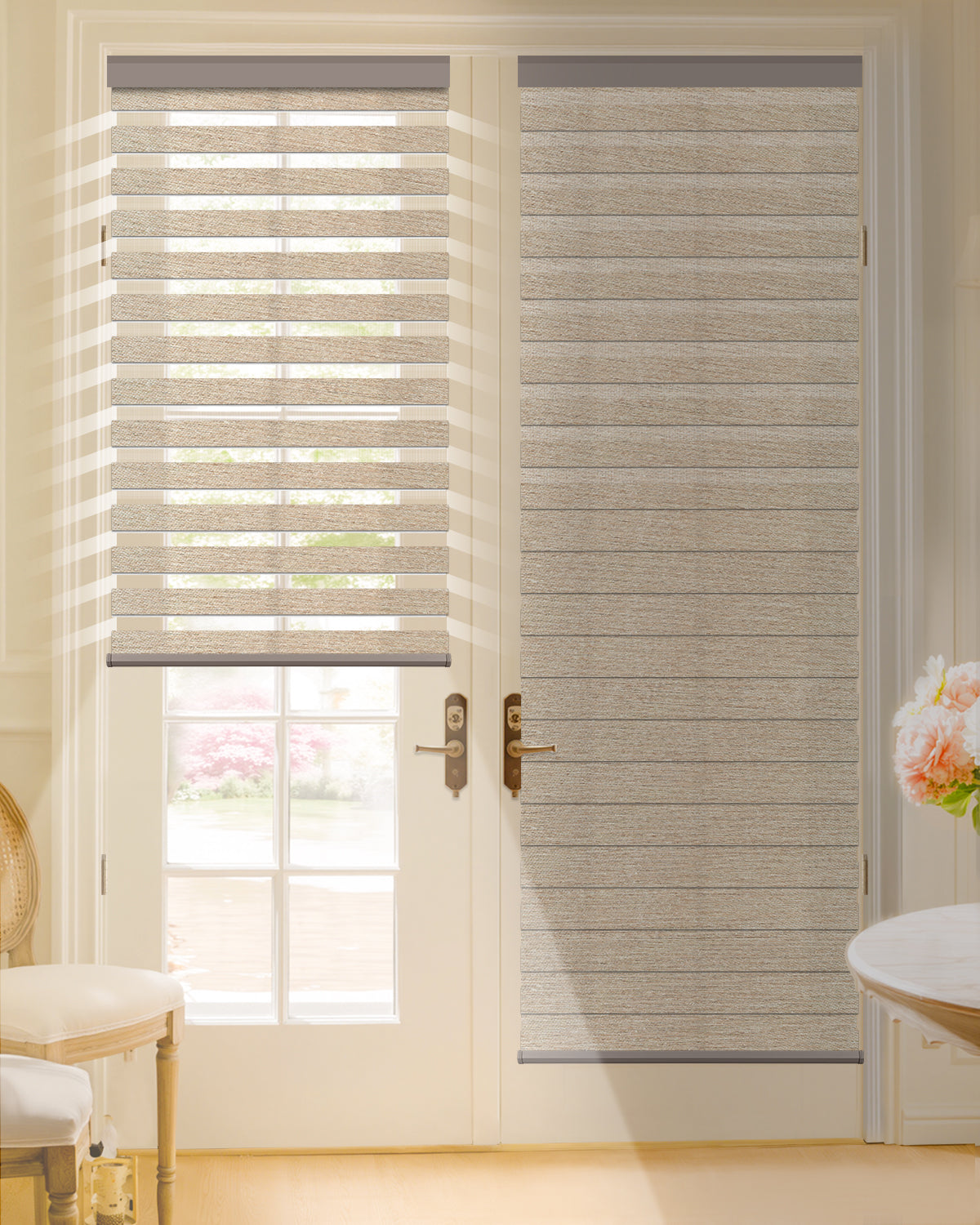 Motorisierte Zebra-Rollos