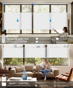 Motorized Day Night Cellular Shades – Sheer & Blackout/Light Filtering