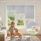 Manual Cordless Dual Roller Shades, Blackout & Sheer, Custom Size