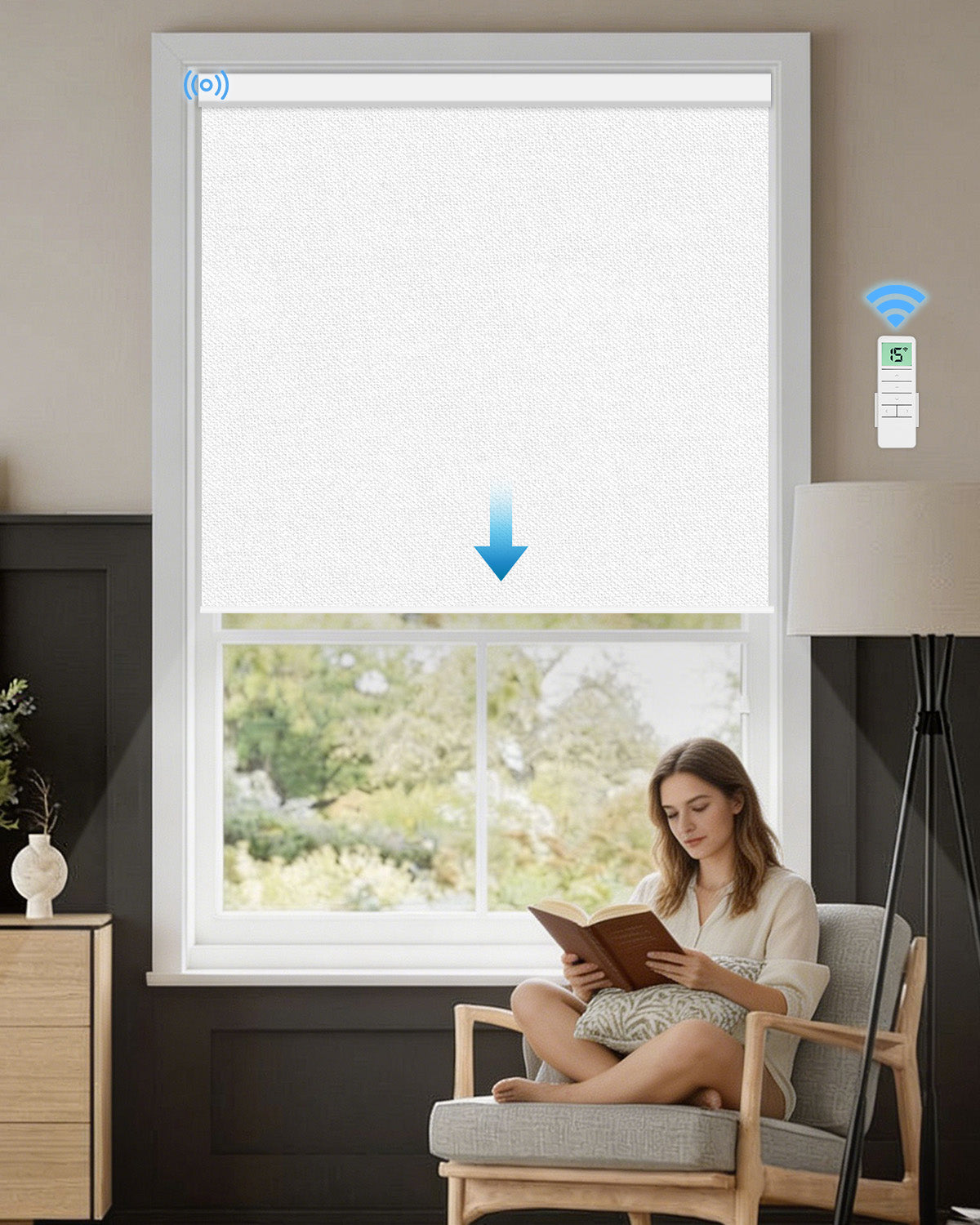 Intelligenter motorisierter Verdunkelungsrollo