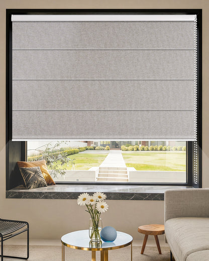 Manual Corded Blackout Roman Shades