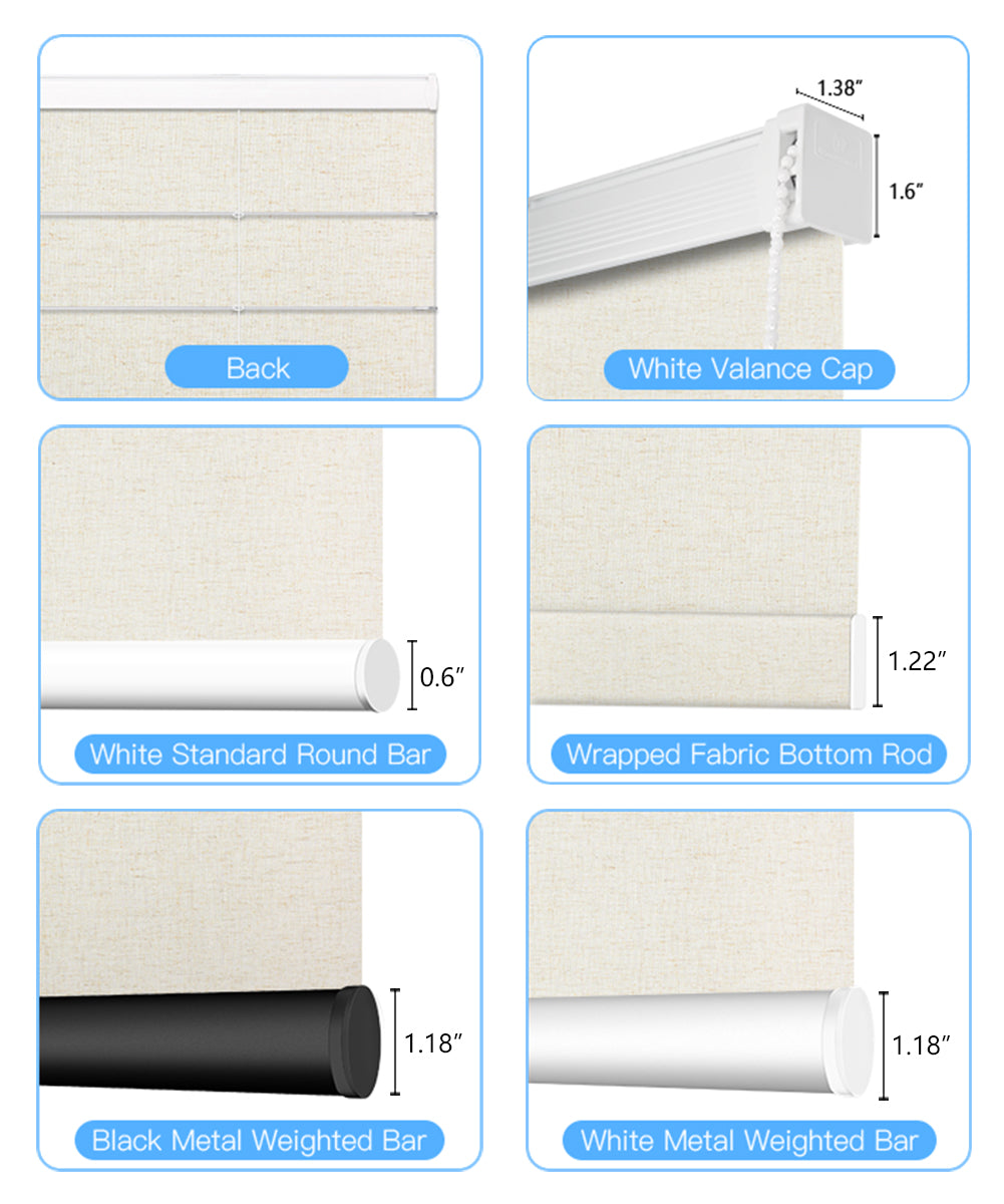 Manual Corded Blackout Roman Shades