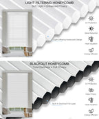 Motorized Day Night Cellular Shade (Light Filtering + Blackout)