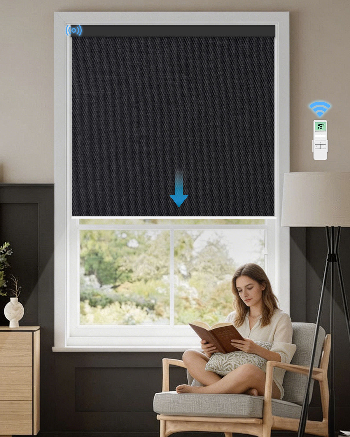 Intelligenter motorisierter Verdunkelungsrollo
