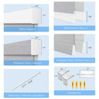 Manual Cordless Dual Roller Shades, Blackout & Sheer, Custom Size