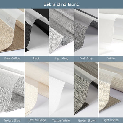 Fabric Samples for 100% Blackout Roller Shade and Zebra Blind (2 PCS) - Tokblind official