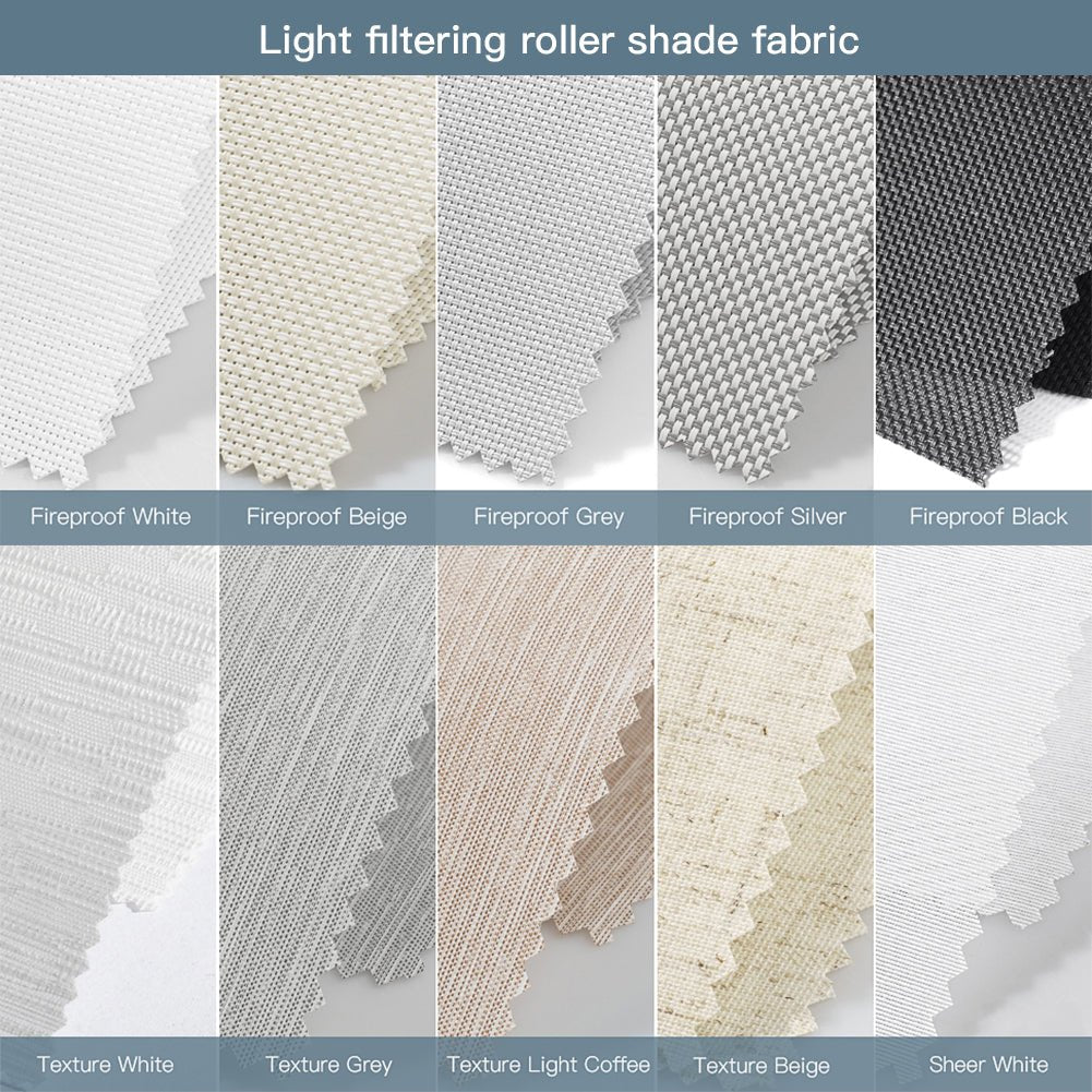 Fabric Samples for Roller Shade, Zebra Blind, Cellular Shade and Sheer Shade (5 PCS) - Tokblind official