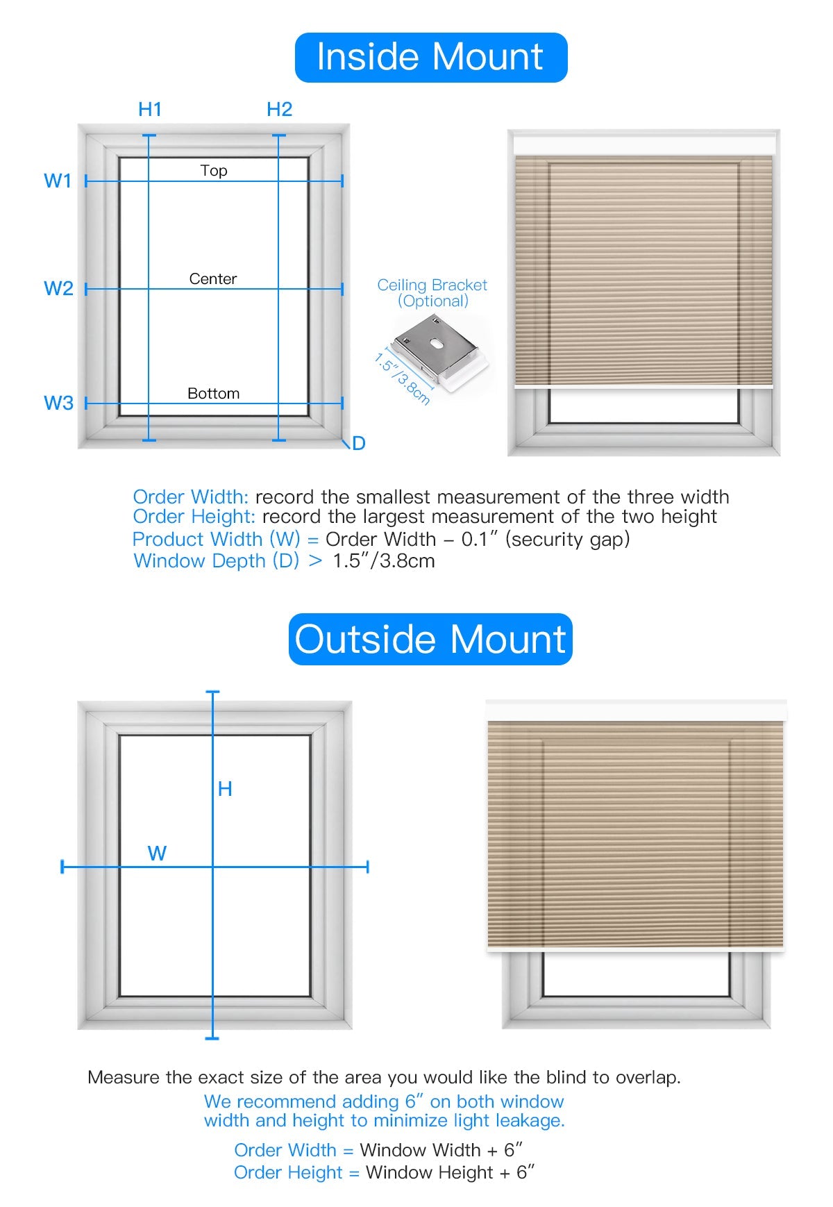 Manual Corded Cellular Shade - 100% Blackout - Tokblind official