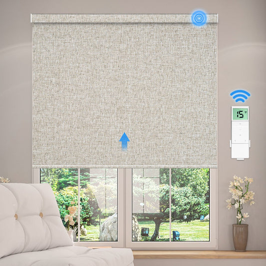 Motorized Blackout Roller Shade (Fabric Wrapped) - Tokblind official