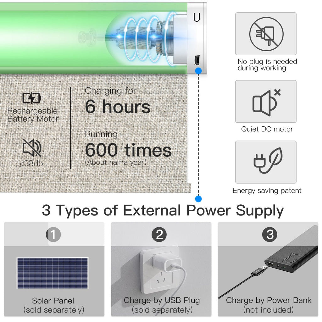 Motorized Blackout Roller Shade (Fabric Wrapped) - Tokblind official