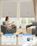 Motorized Blackout Roman Shades – Room Darkening, Custom Size - Tokblind
