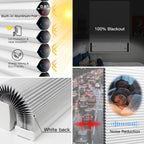 Motorized Cellular Shade - 100% Blackout - Tokblind official