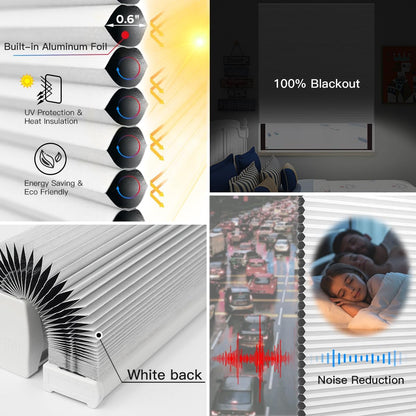 Motorized Cellular Shade - 100% Blackout - Tokblind official