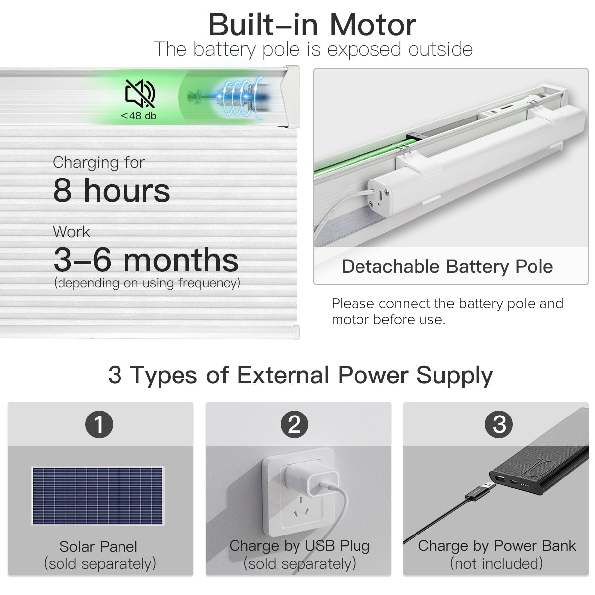 Motorized Cellular Shade - Light Filtering - Tokblind