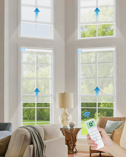 Motorized Light Filtering Fireproof Roller Shades - Tokblind official