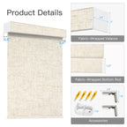 Motorized Light Filtering Roller Shade (Fabric Wrapped) - Tokblind official