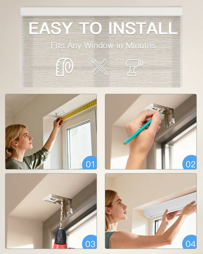 Motorized Light Filtering Roller Shades - Tokblind official