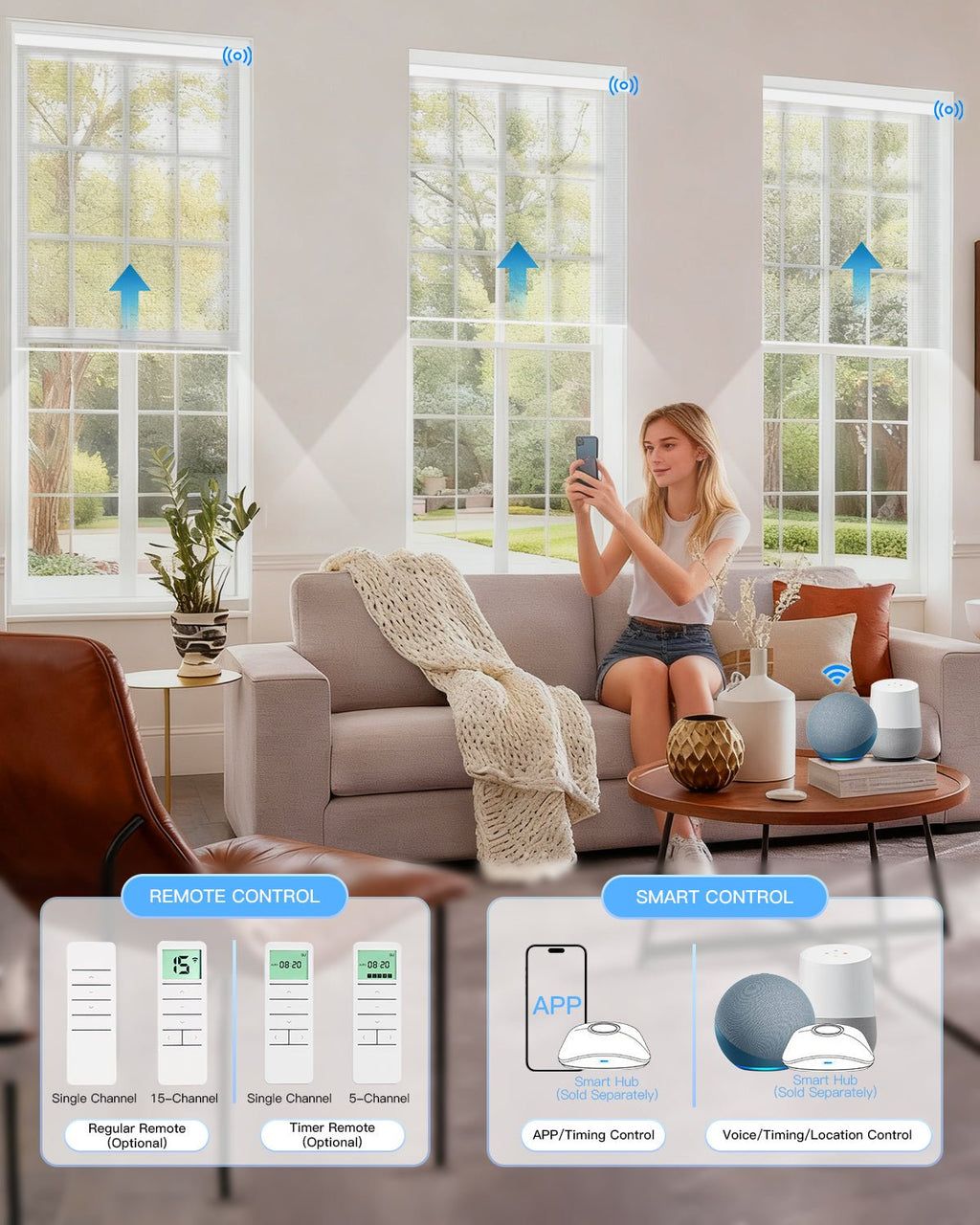 Motorized Light Filtering Roller Shades - Sheer White - Tokblind official
