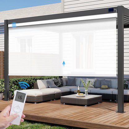 Motorized Outdoor Roller Shade - Tokblind official