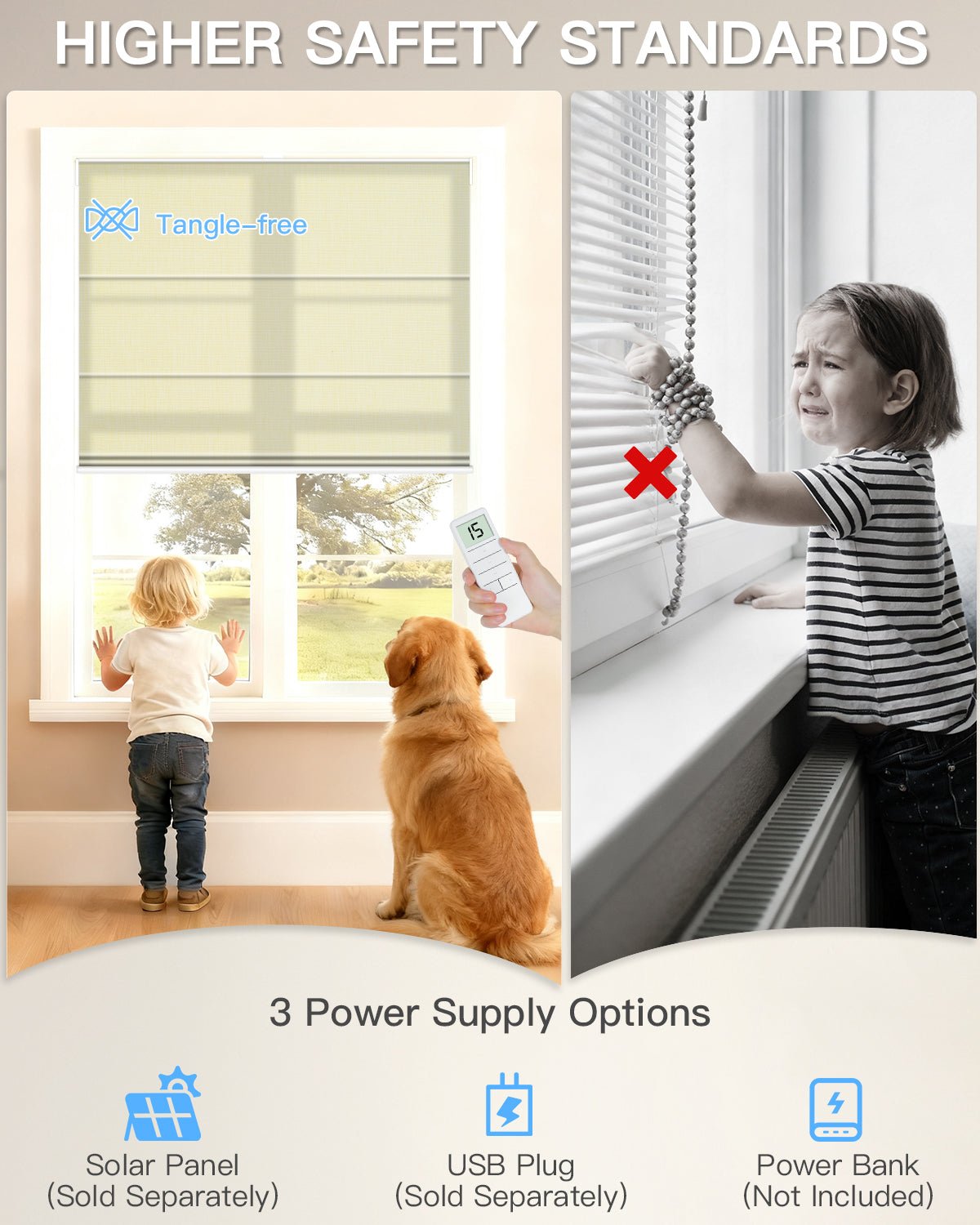 Motorized Roman Shades – Light Filtering, Customizable - Tokblind