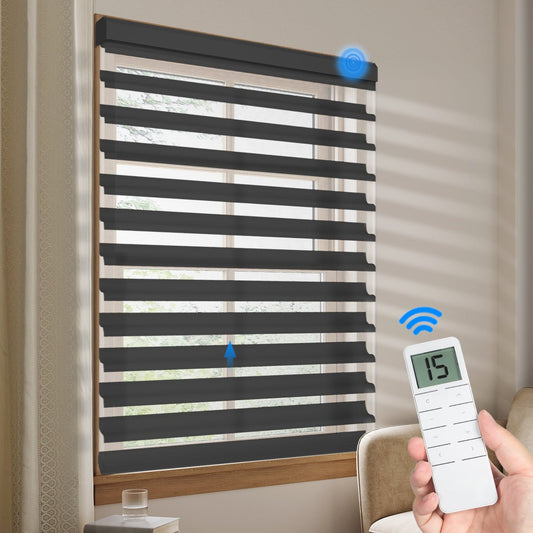 Motorized Shangri - La Sheer Shade - Light Filtering Black - Tokblind official